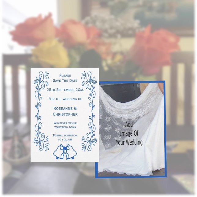 Hochzeit Save The Date Blaue Saphir-Glocken (Von Creator hochgeladen)