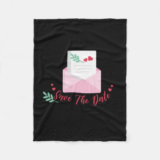Hochzeit Save the Date Fleecedecke