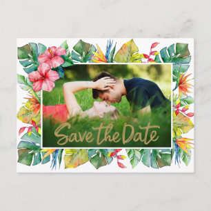 Hochzeit Save the Date Foto an der Tropengrenze Postkarte