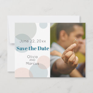 HOCHZEIT   Save the Date FOTO Confetti Dots