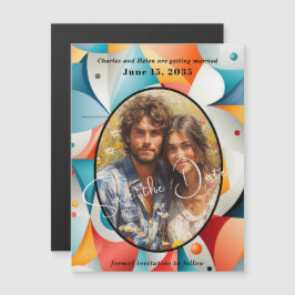 Hochzeit, Save the Date, Foto Magnet