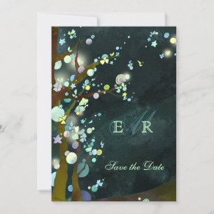 Hochzeit Save the Date im Wald