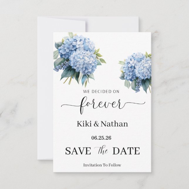 Hochzeit Save-the-Date-Karte (Vorderseite)