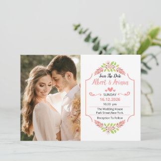 Hochzeit Save The Date Karte