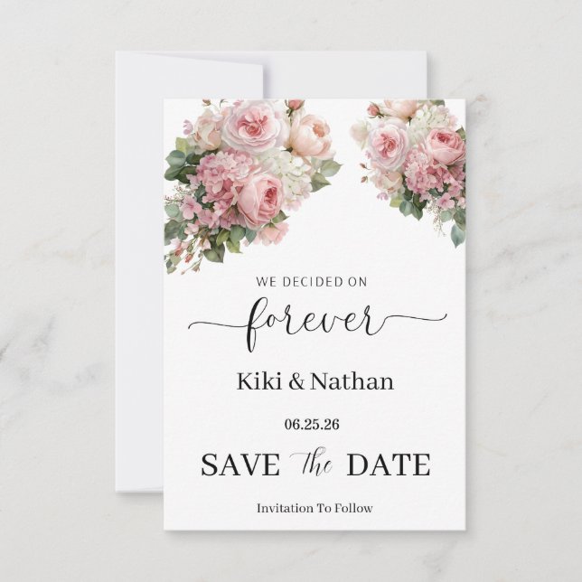 Hochzeit Save-the-Date-Karte (Vorderseite)