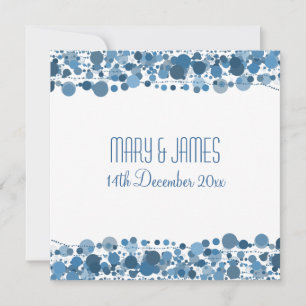 Hochzeit "Save the Date" Moderne Dots Blue Save The Date