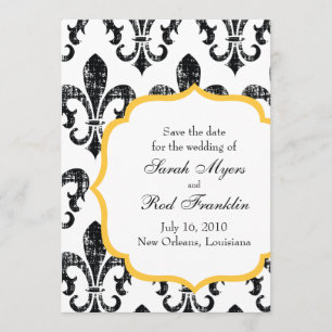 Hochzeit Save the Date New Orleans Gold