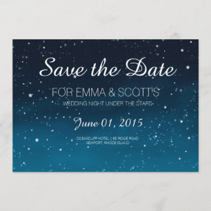 Hochzeit Save the Date unter den Sternen