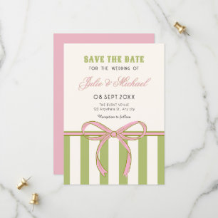 Hochzeit Schleife Save The Date