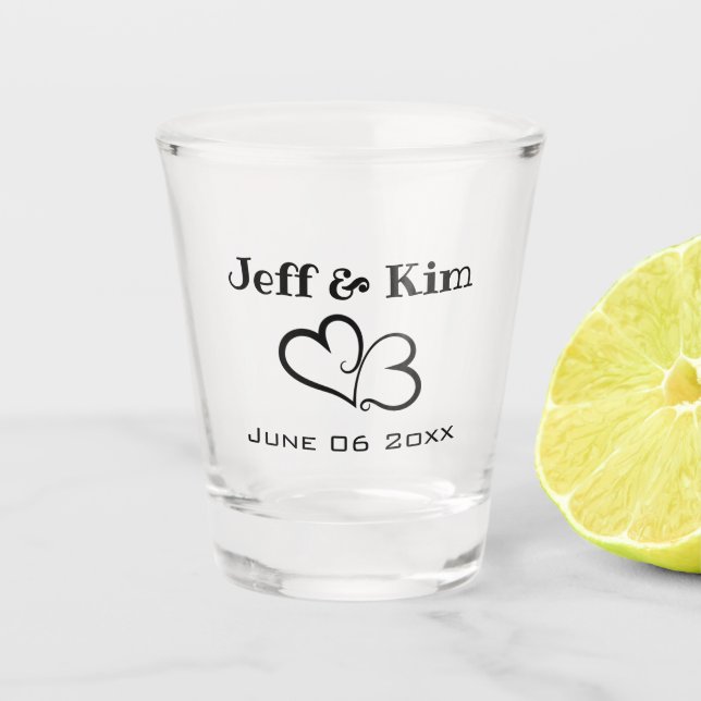 Hochzeit Schnapsglas (Vorderseite)