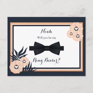 Hochzeit Schwarze Perle Watusi Ringträger Postkarte