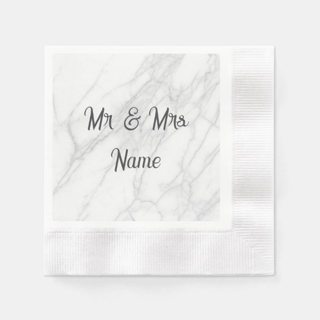 Hochzeit Serviette (Vorderseite)