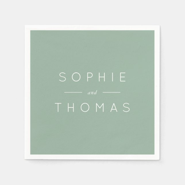 Hochzeit Serviette (Vorderseite)