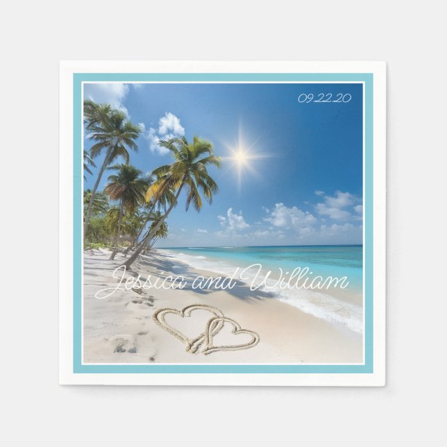 Hochzeit Serviette (Vorderseite)