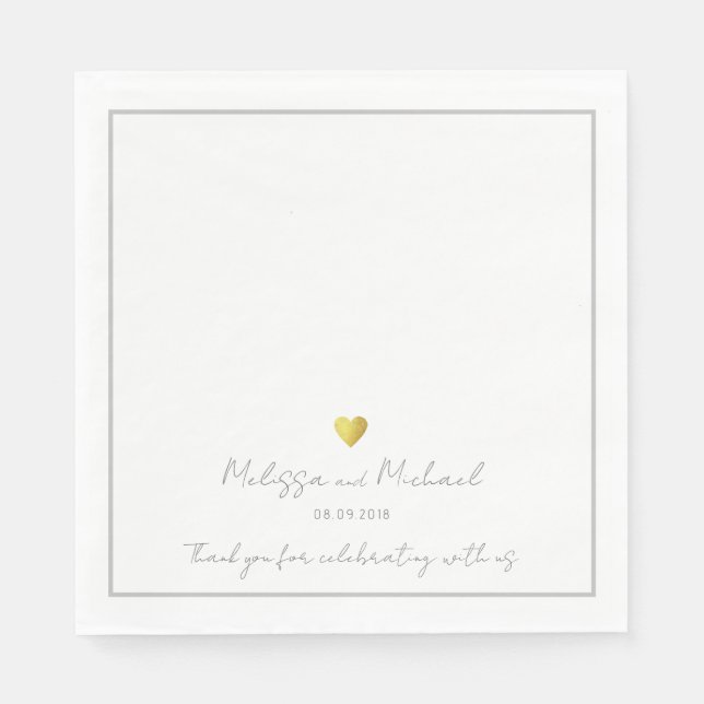 Hochzeit Serviette (Vorderseite)