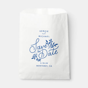 Hochzeit Sichern Sie das Datum Hand gezeichnet bot Geschenktütchen