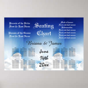 Hochzeit Sitzordnung Braut Bräutigam Brautgäste Poster