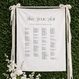 Hochzeit Sitzplan Alphabetisch Stoff Wandteppich
