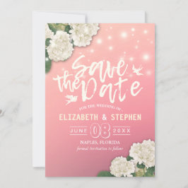 Hochzeit speichern Sie das Datum chic Hydrangea St Save The Date