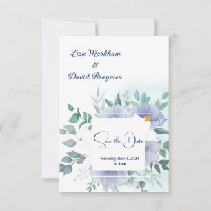 Hochzeit speichern Sie das Datum der Einladung