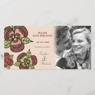 Hochzeit Speichern Sie das Datum japanische Blooms Save The Date