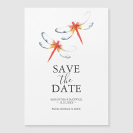 Hochzeit speichern Sie das Datum Magnete Red Drago