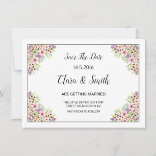 Hochzeit Speichern Sie das Datum PostCard Save The Date