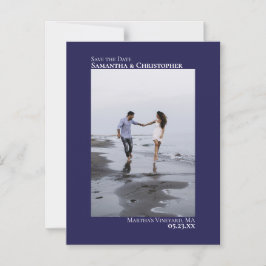 Hochzeit Speichern Sie das Datum Vertikales Foto N Magneteinladung