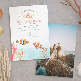 Hochzeit speichern Sie das Datum zwei weniger Fisc Save The Date