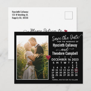 Hochzeit Speichern Sie den Termin Dezember 2023 Ca Einladungspostkarte
