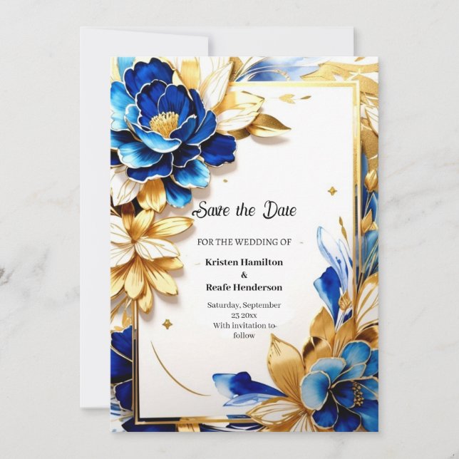 Hochzeit Speichern Sie die Datumskarte Save The Date (Vorderseite)