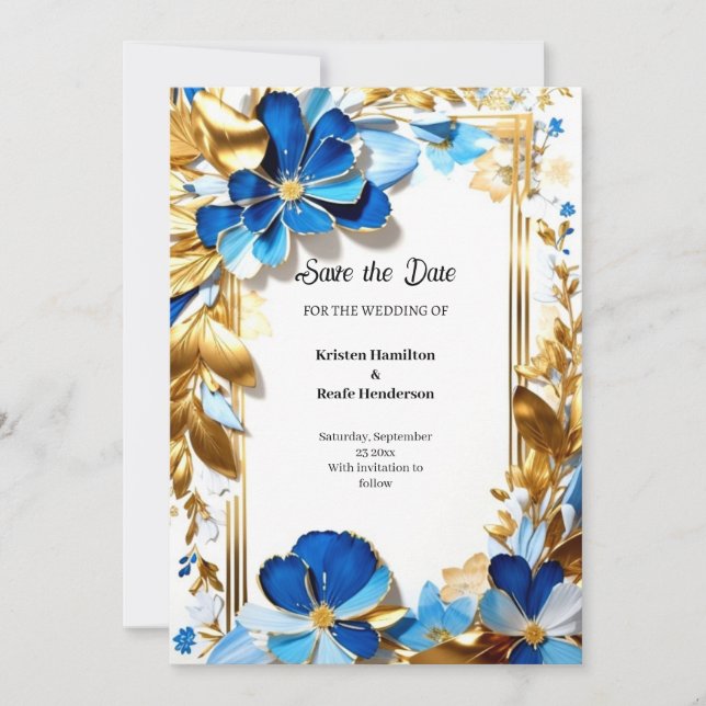 Hochzeit Speichern Sie die Datumskarte Save The Date (Vorderseite)
