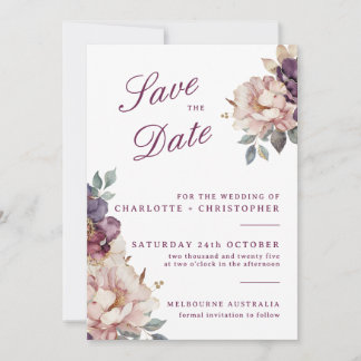 Hochzeit Speichern Sie die Datumskarte Vintage lil Save The Date