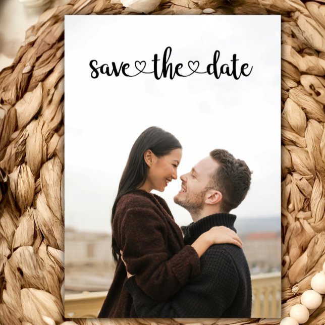 Hochzeit Speichern Sie die Datumsvorlage mit Foto Einladung (Von Creator hochgeladen)
