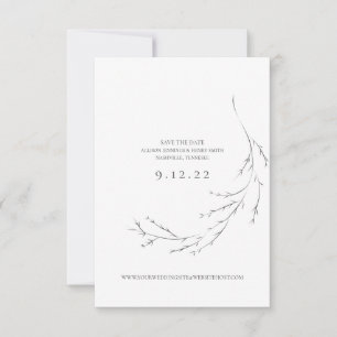 Hochzeit Speichern Sie die Minimalistische Hand Ge