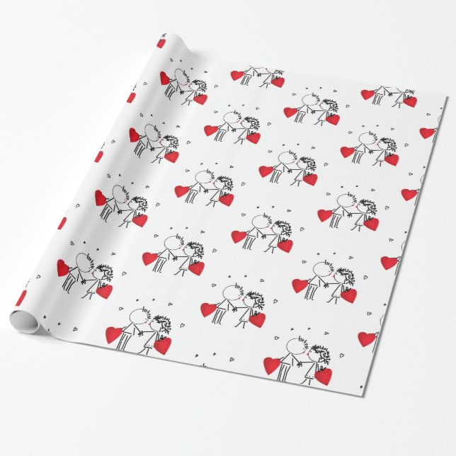 Hochzeit , Tag Valencia , Liebe Geschenkpapier (Ungerollt)