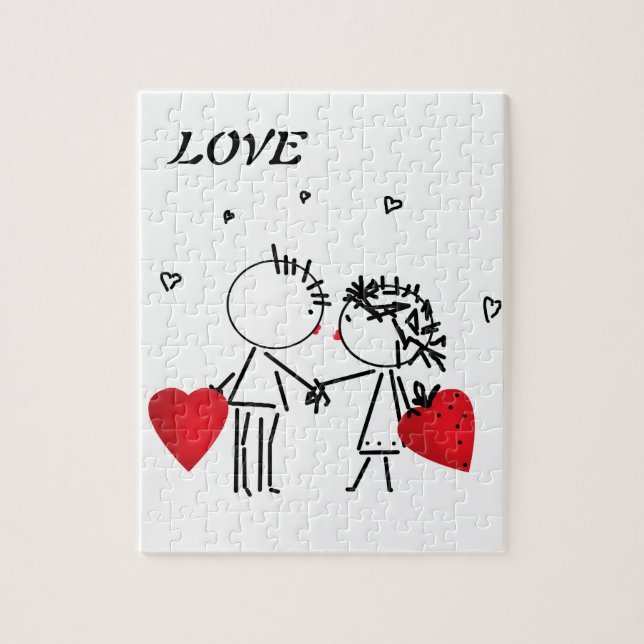 Hochzeit , Tag Valencia , Liebe Puzzle (Vertikal)