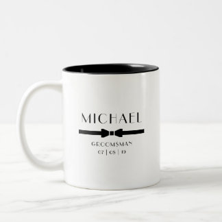 Hochzeit TRAUZEUGE Bow Krawatte Zweifarbige Tasse