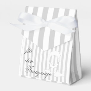 Hochzeit Trauzeuge Mann Bart Namen personalisieren Geschenkschachtel