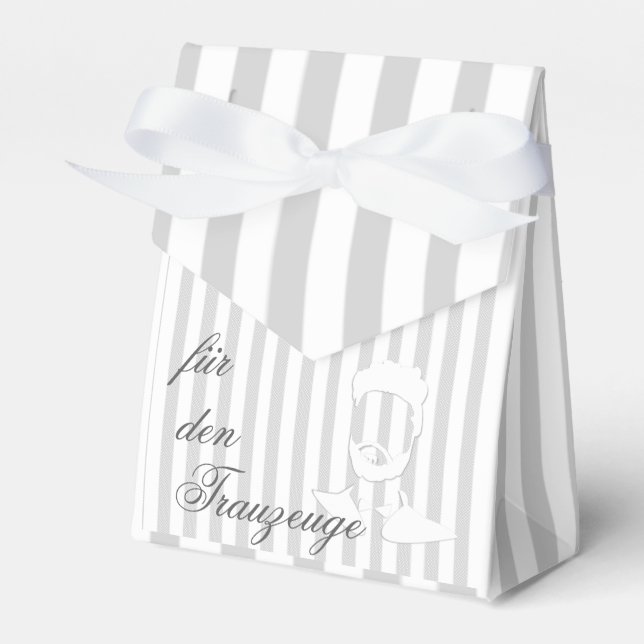 Hochzeit Trauzeuge Mann Bart Namen personalisieren Geschenkschachtel (Vorderseite)