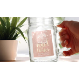 Hochzeit Trauzeugin Couple Mason Jars Rose Gold Einmachglas