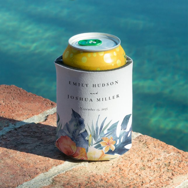 Hochzeit tropischer Flora Dosenkühler (In Situ Pool)