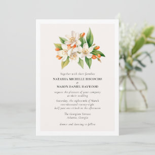 Hochzeit tropischer mediterraner Wasserfarben Einladung