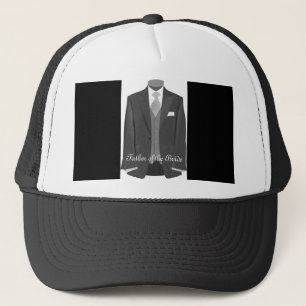 Hochzeit Tuxedo Vater der Bride Hat Cap Truckerkappe
