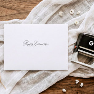 Hochzeit Umschlag Bitte an Elegant Script zustelle Permastempel