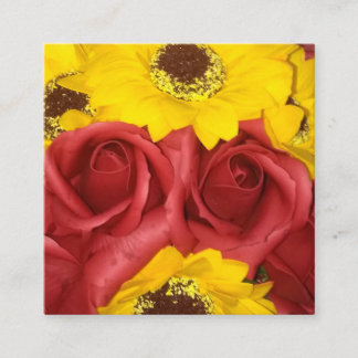 Hochzeit Umschlagkarten rote Rosen Sonnenblume Fot Begleitkarte