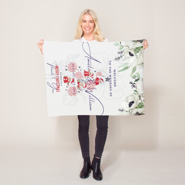 Hochzeit und Weihnachtsgebäck Fleecedecke (Beispiel)