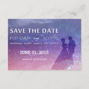 Hochzeit unter den Sternen Save the Date Tanz