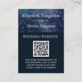 Hochzeit unter der Sternennacht Himmel Himmelfahrt Begleitkarte