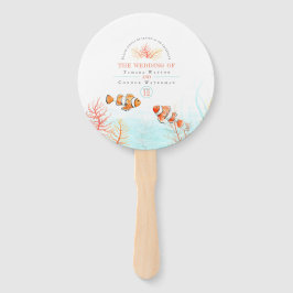 Hochzeit unter Wasser Kunst Korallen und Fische Aq Fächer